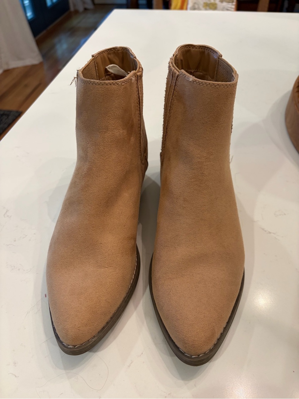 Women’s Tan Suede Ankle Boots